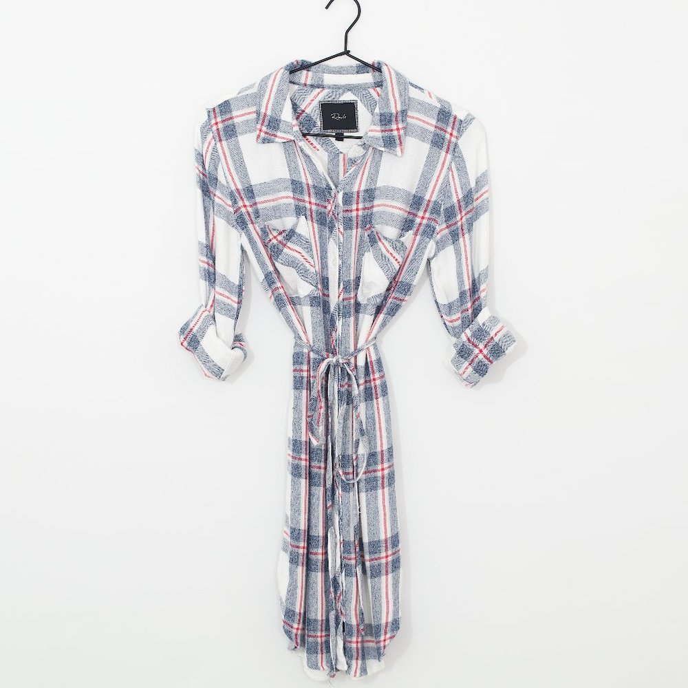 Rails Plaid Flannel Button Down Dress